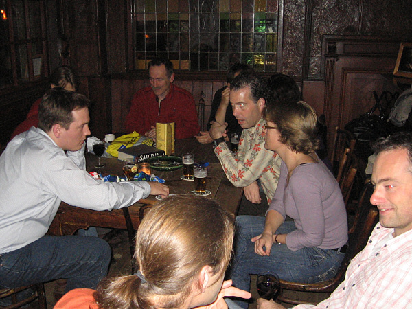 We stayed mainly in the backroom of the bar, a nice private area of the cafe.