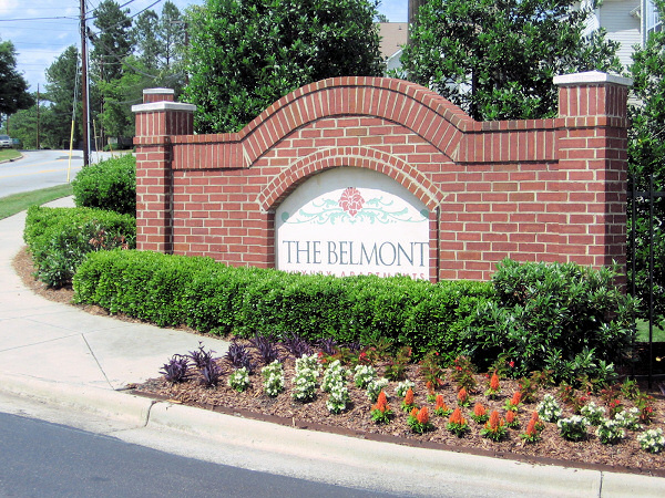 The Belmont apartments.