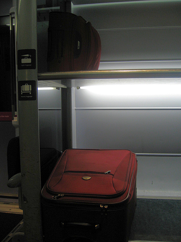 In the train to Heathrow.