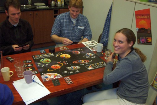 Rutger explaining Andromeda.