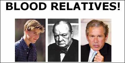 Picture of Bush and Churchill