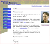 Old version of Guus Bosman.nl.